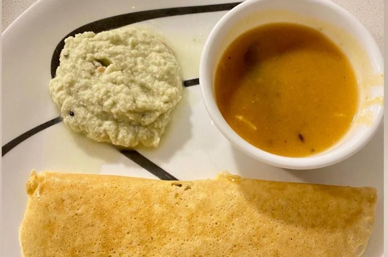 Almond Flour Dosa and Coconut Chutney